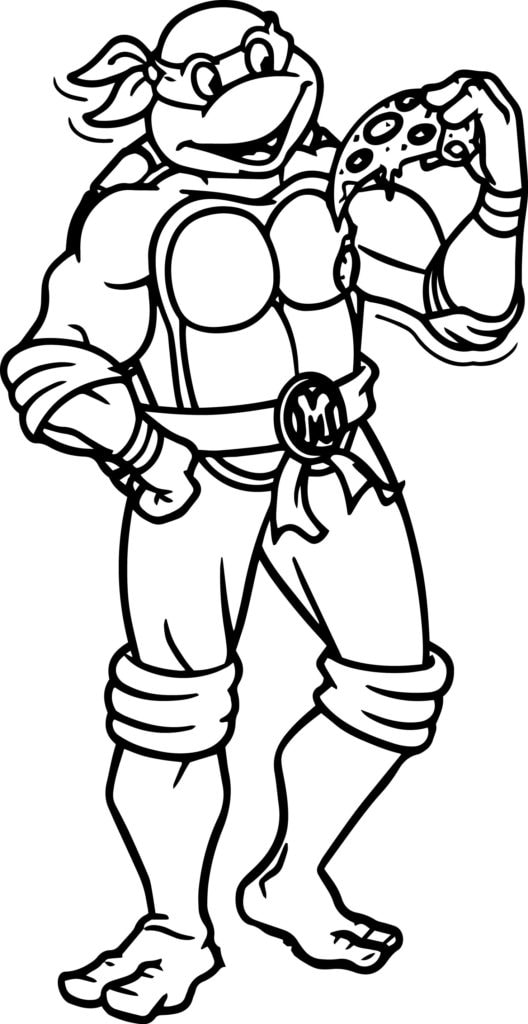 TMNT Ninja Turtle Coloring Pages Printable 52