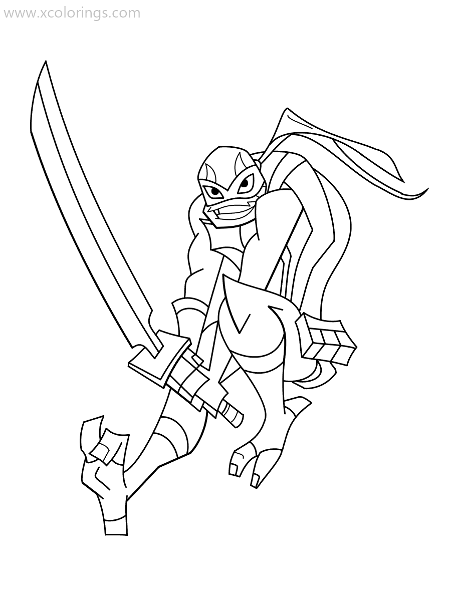 TMNT Ninja Turtle Coloring Pages Printable 57