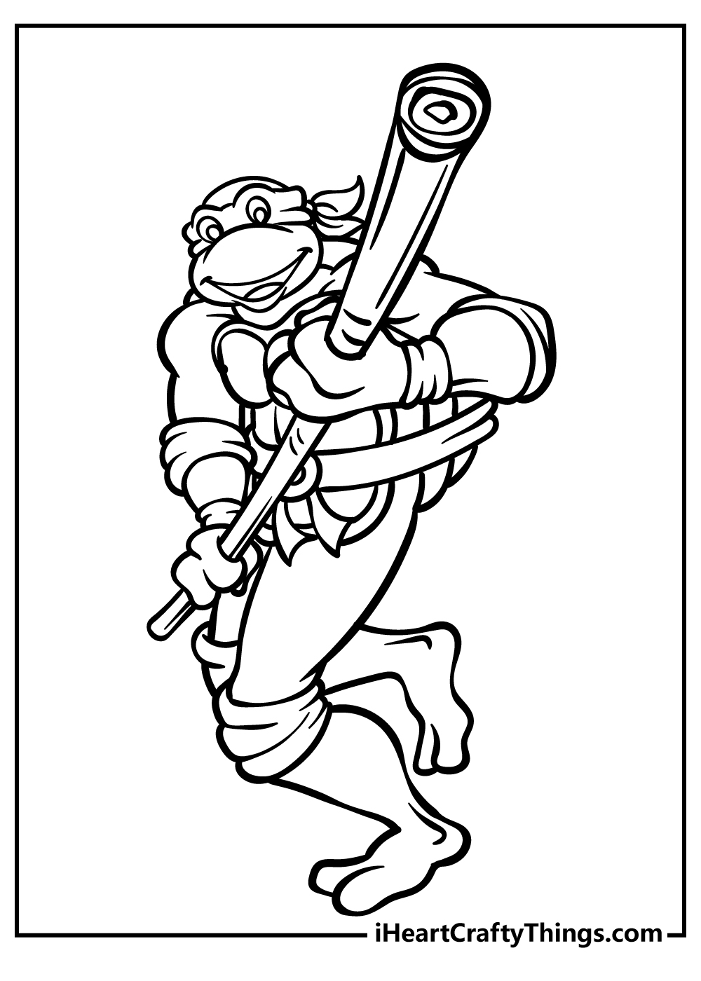 TMNT Ninja Turtle Coloring Pages Printable 6