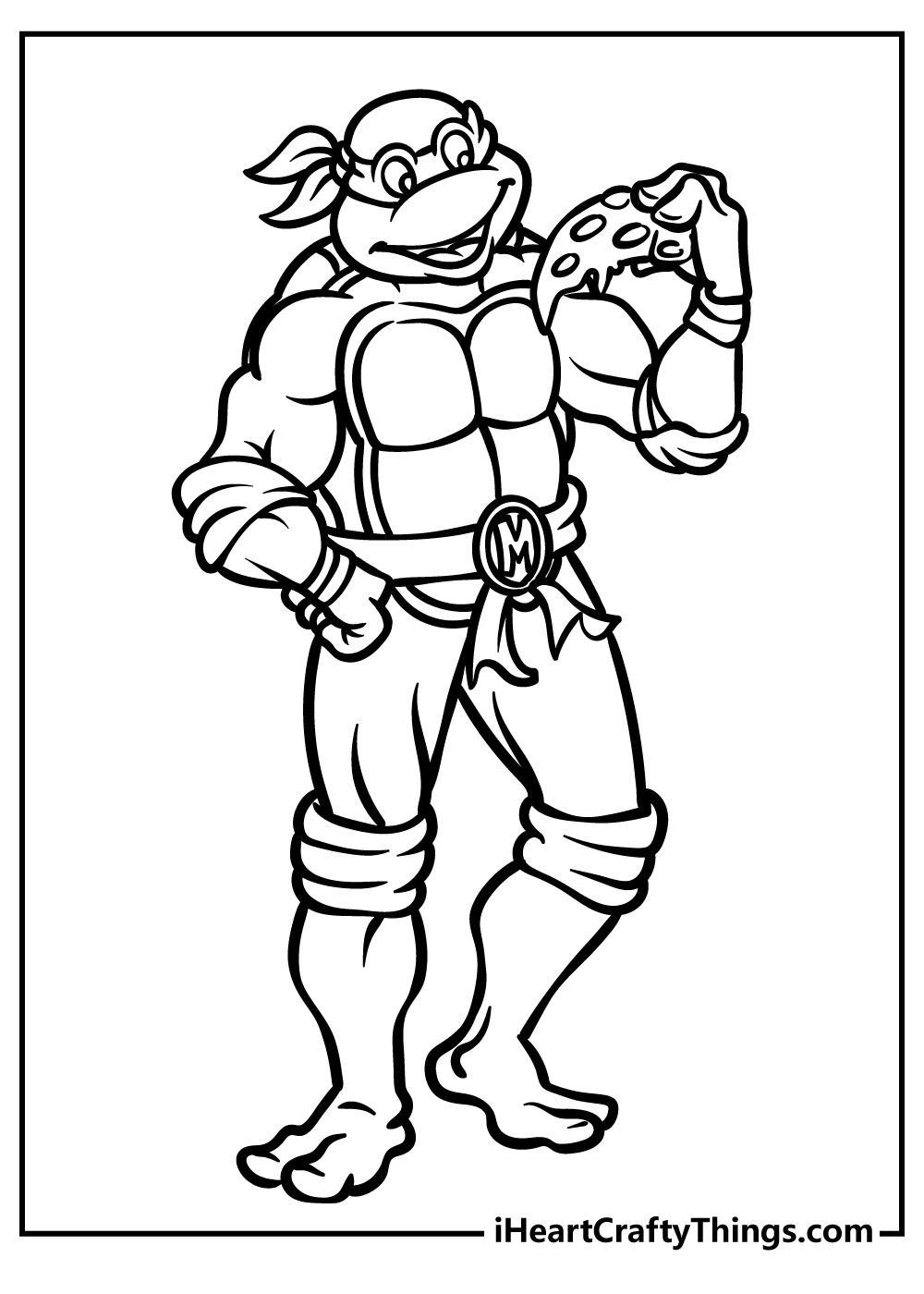 TMNT Ninja Turtle Coloring Pages Printable 62