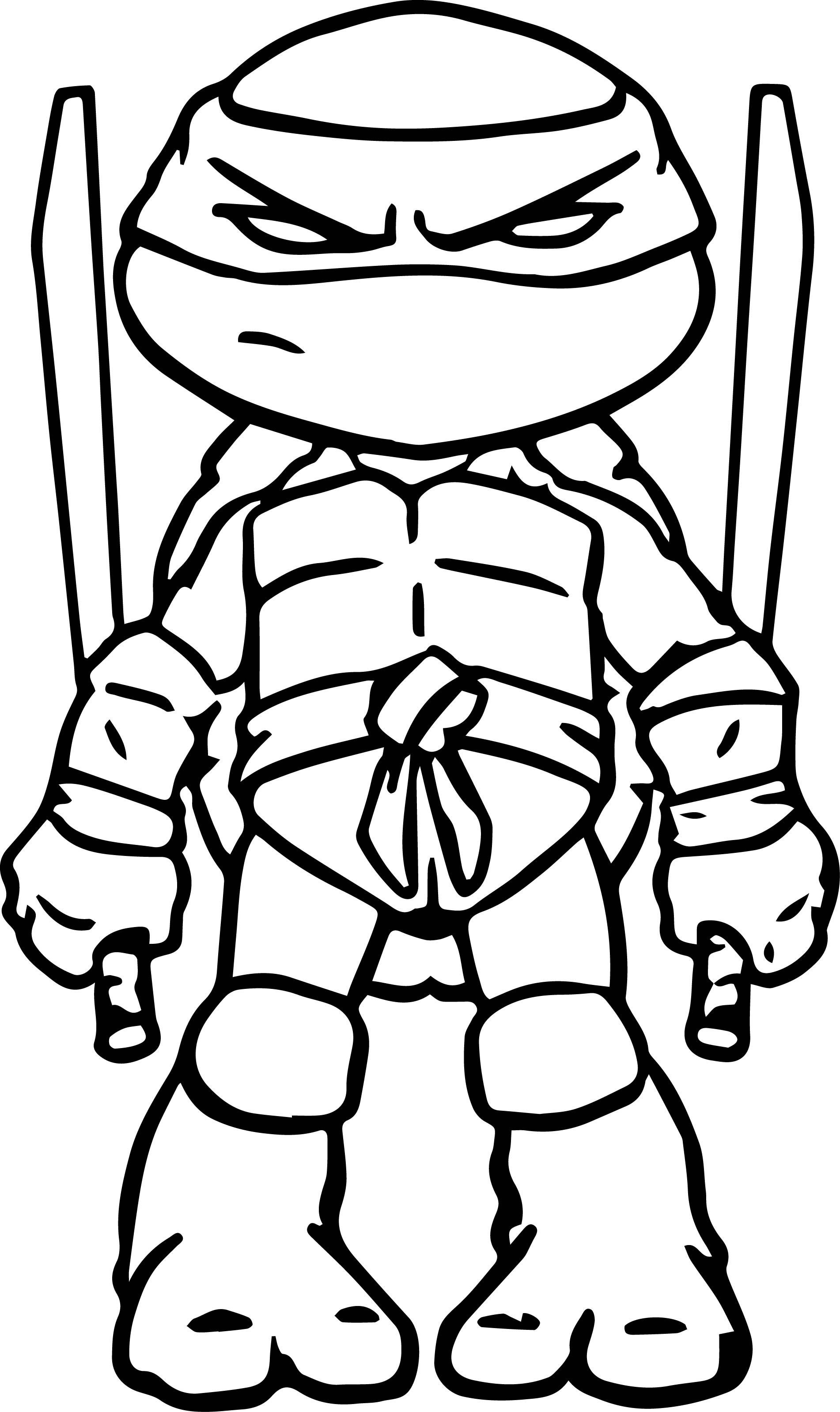 TMNT Ninja Turtle Coloring Pages Printable 77