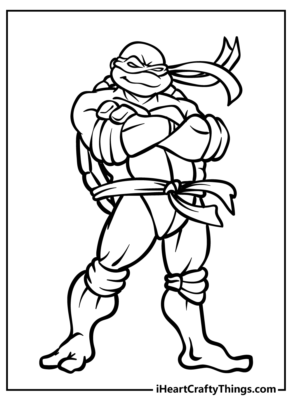 TMNT Ninja Turtle Coloring Pages Printable 78