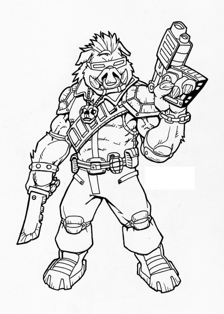 TMNT Ninja Turtle Coloring Pages Printable 94