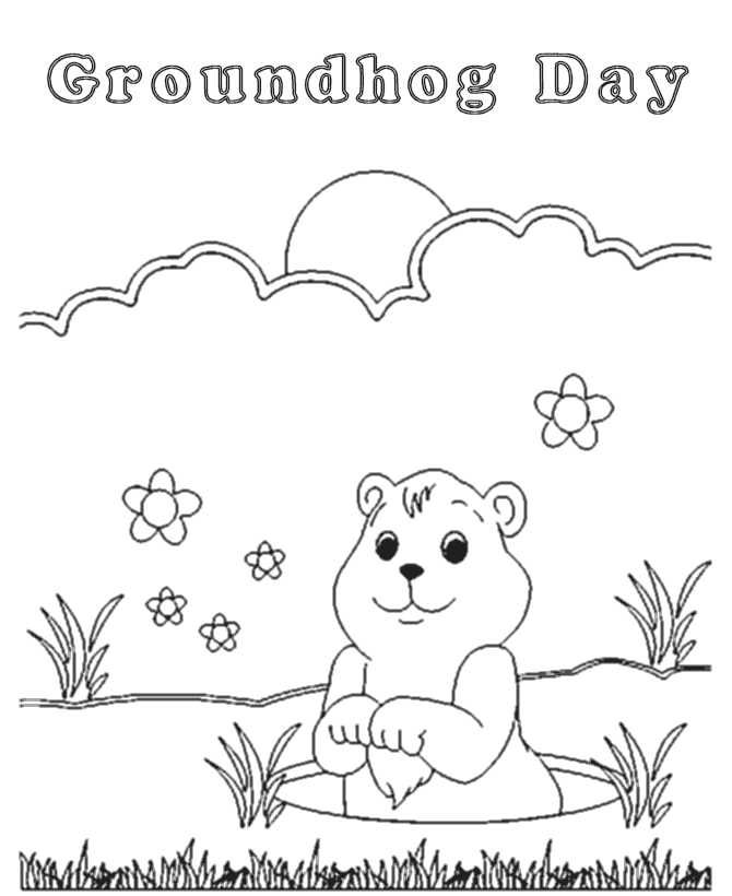 160 Groundhog Day Coloring Pages: Free Printables for a Fun Day 103