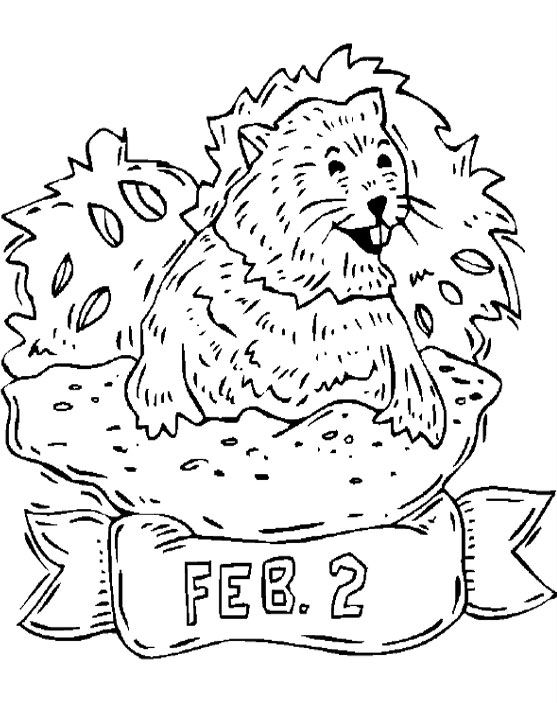 160 Groundhog Day Coloring Pages: Free Printables for a Fun Day 111