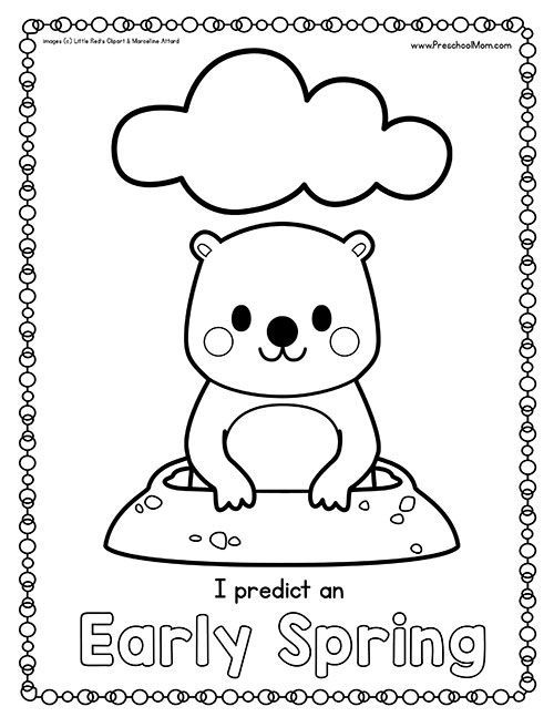 160 Groundhog Day Coloring Pages: Free Printables for a Fun Day 112