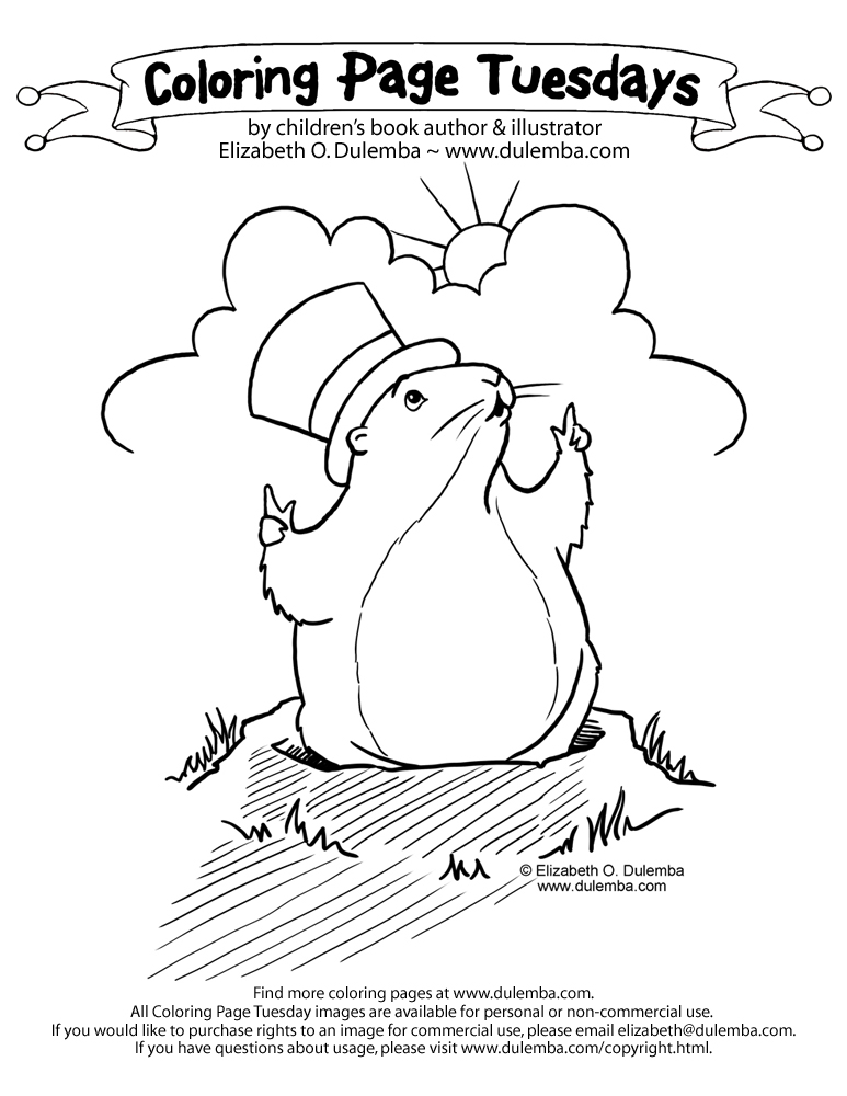 160 Groundhog Day Coloring Pages: Free Printables for a Fun Day 113