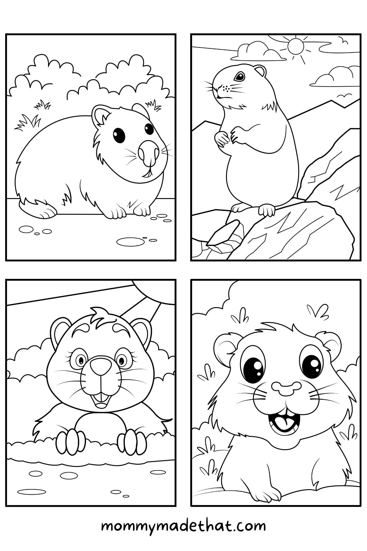 160 Groundhog Day Coloring Pages: Free Printables for a Fun Day 124