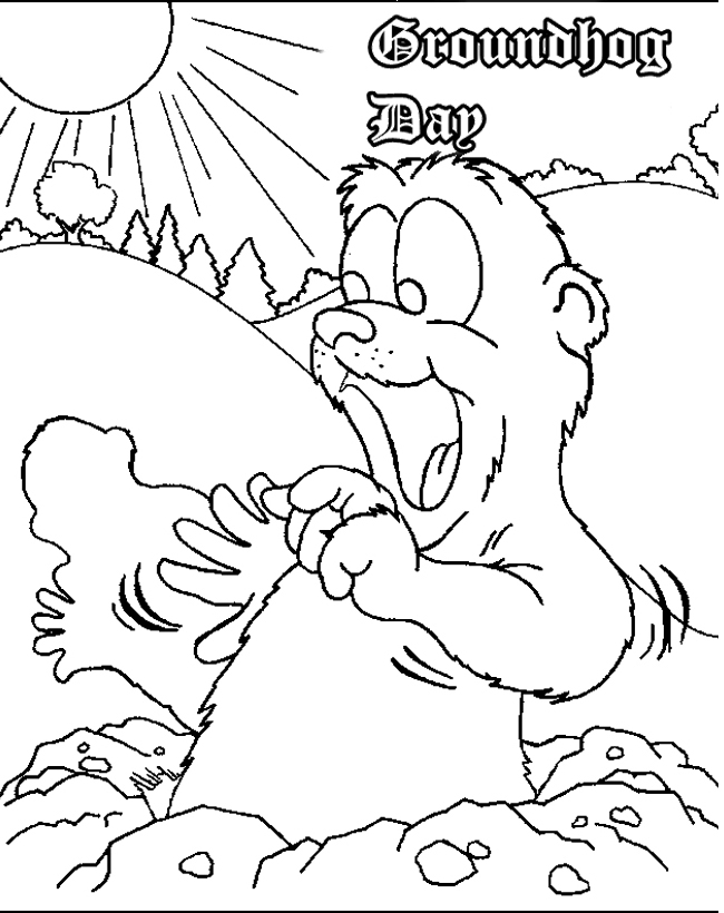 160 Groundhog Day Coloring Pages: Free Printables for a Fun Day 126