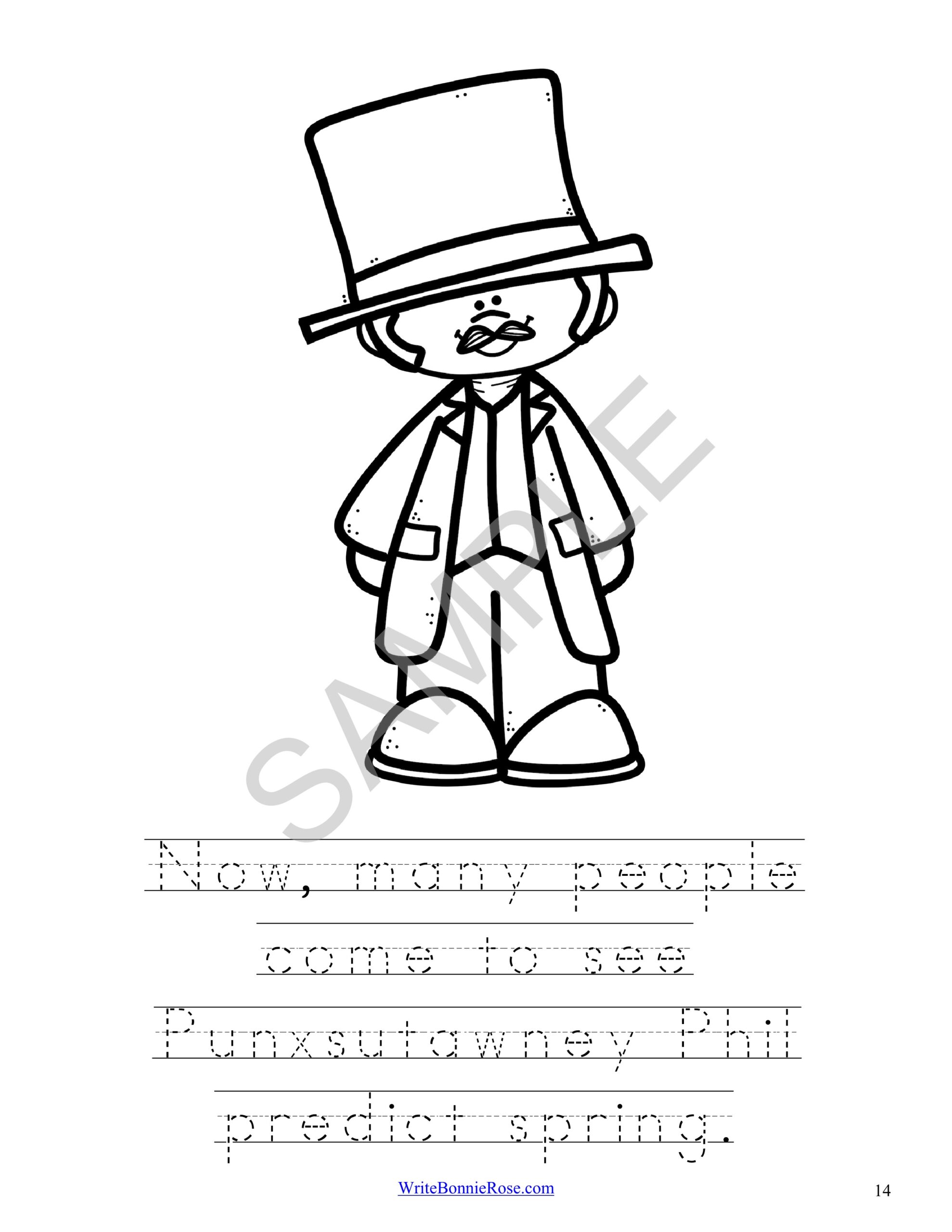 160 Groundhog Day Coloring Pages: Free Printables for a Fun Day 127