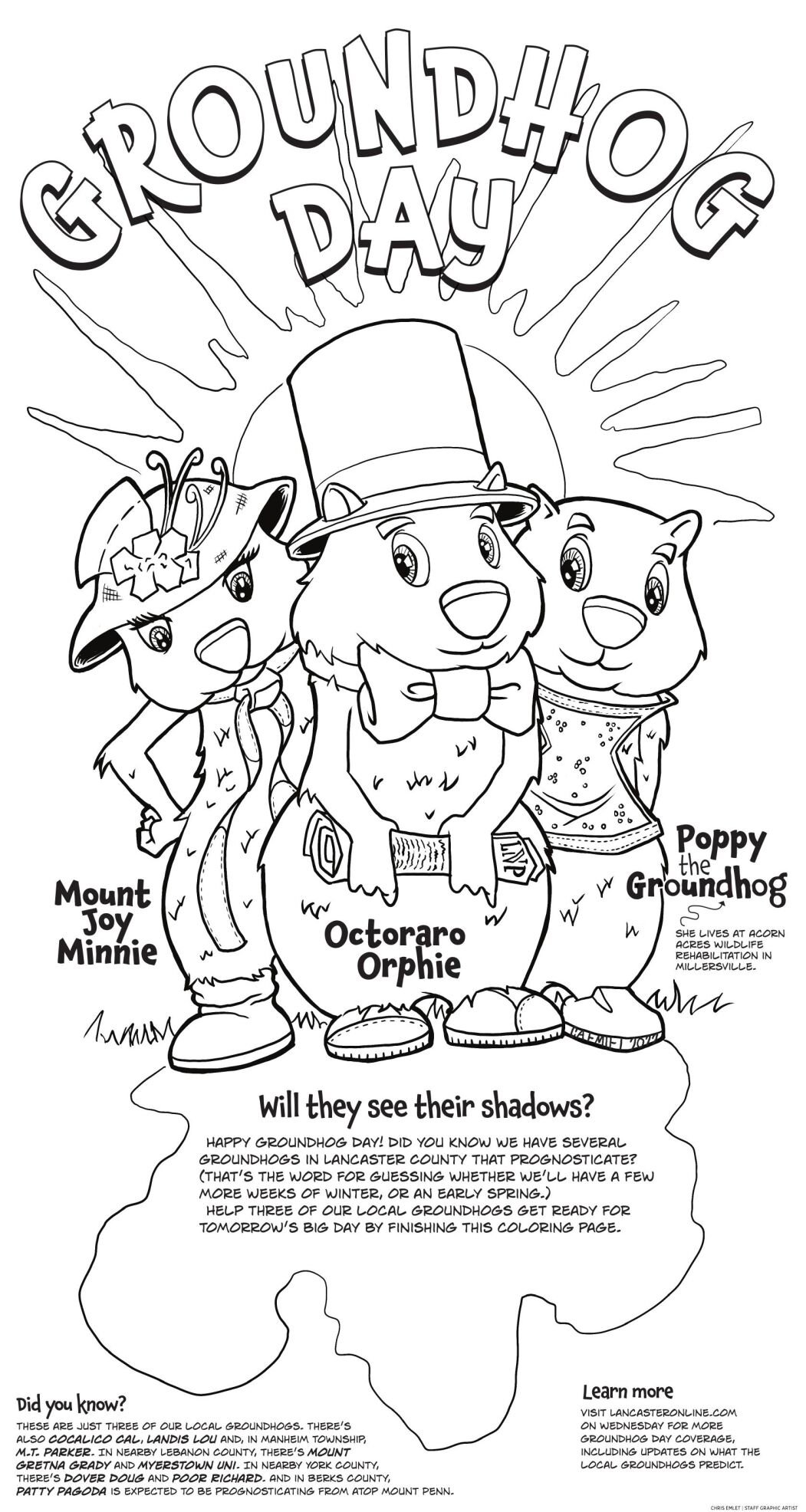 160 Groundhog Day Coloring Pages: Free Printables for a Fun Day 128