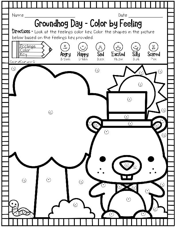 160 Groundhog Day Coloring Pages: Free Printables for a Fun Day 134