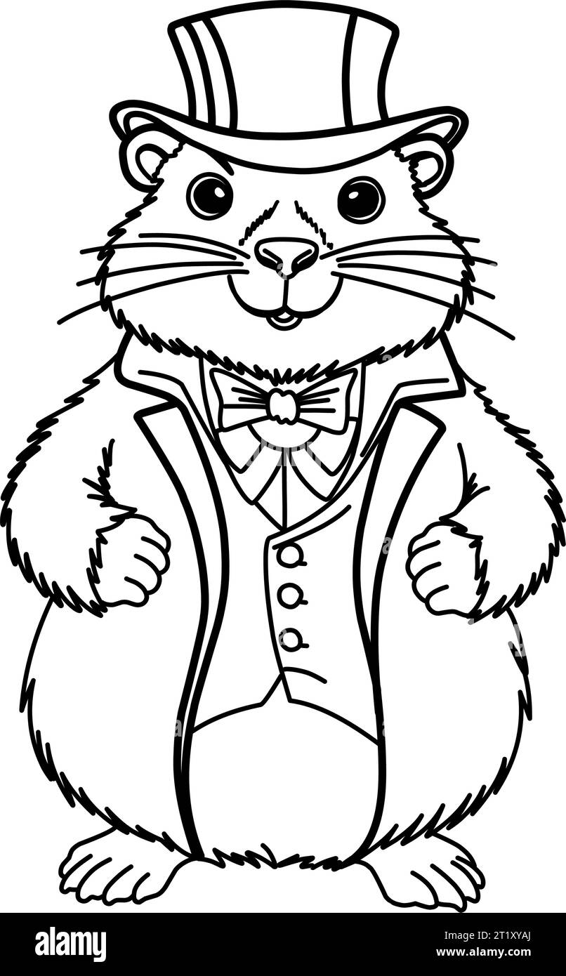 160 Groundhog Day Coloring Pages: Free Printables for a Fun Day 142