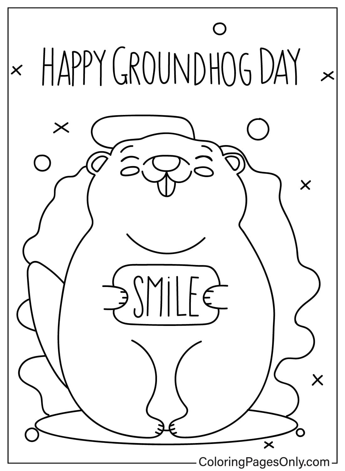 160 Groundhog Day Coloring Pages: Free Printables for a Fun Day 15