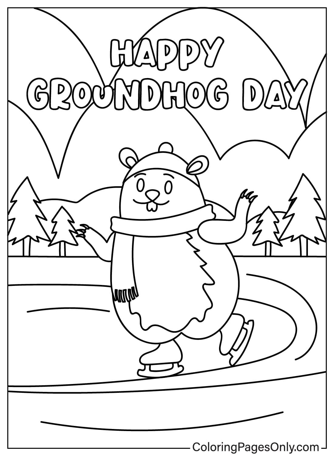 160 Groundhog Day Coloring Pages: Free Printables for a Fun Day 159