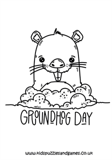 160 Groundhog Day Coloring Pages: Free Printables for a Fun Day 160