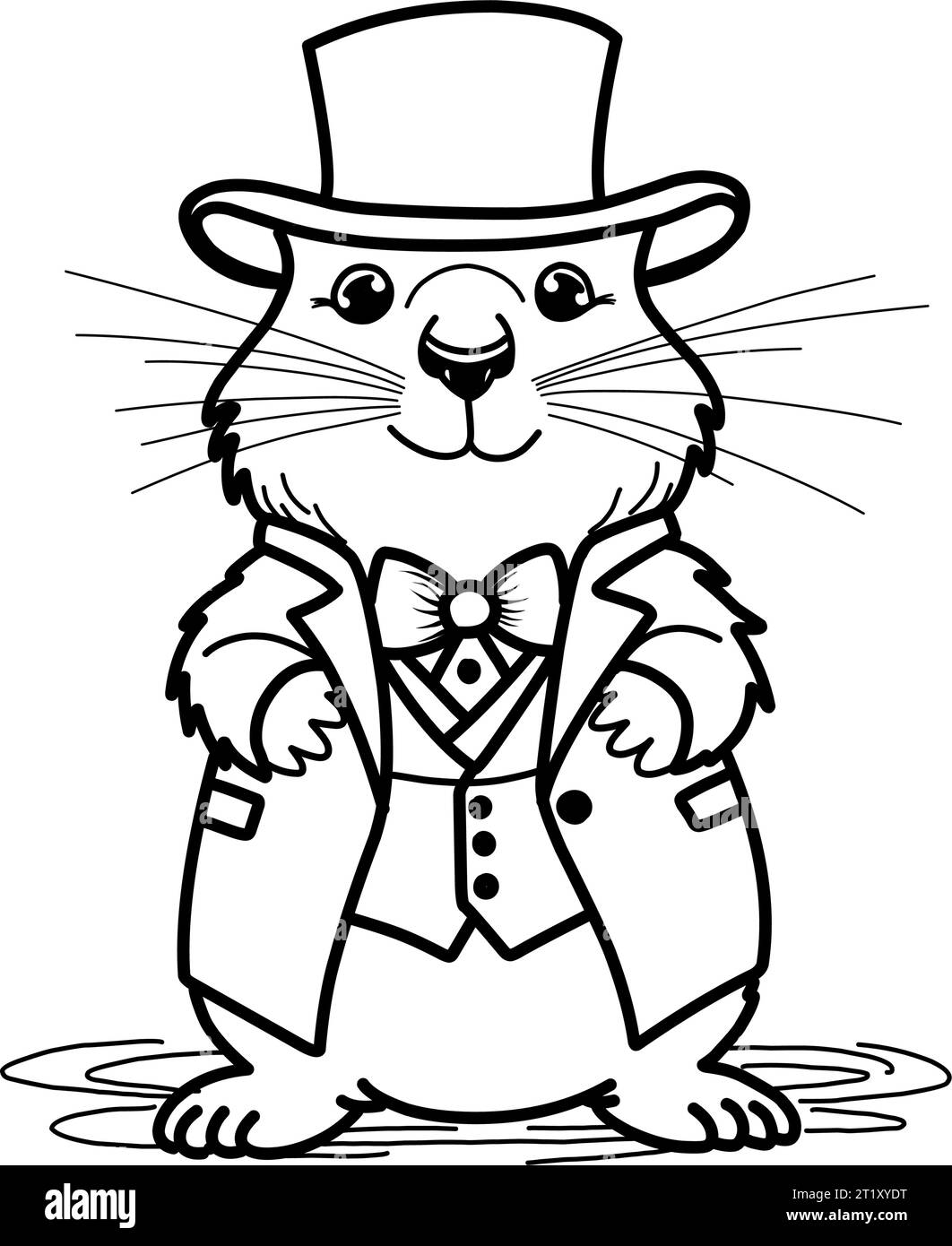 160 Groundhog Day Coloring Pages: Free Printables for a Fun Day 165