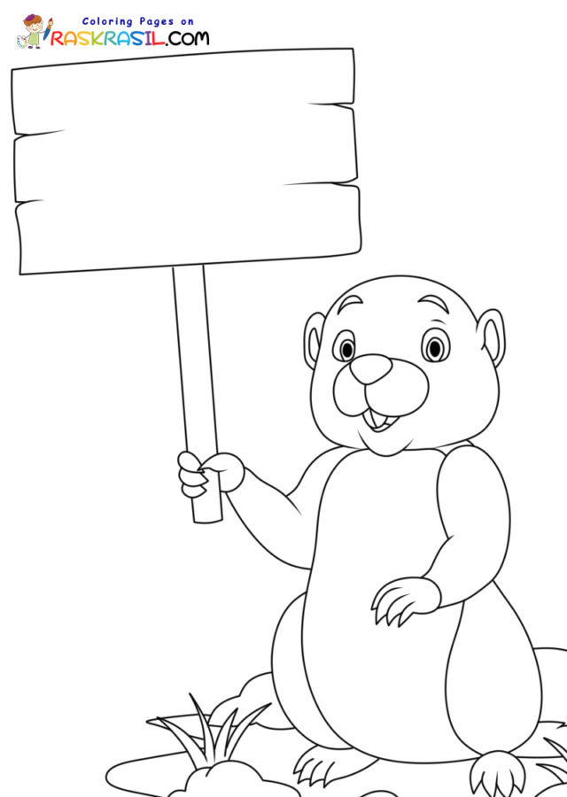 160 Groundhog Day Coloring Pages: Free Printables for a Fun Day 18