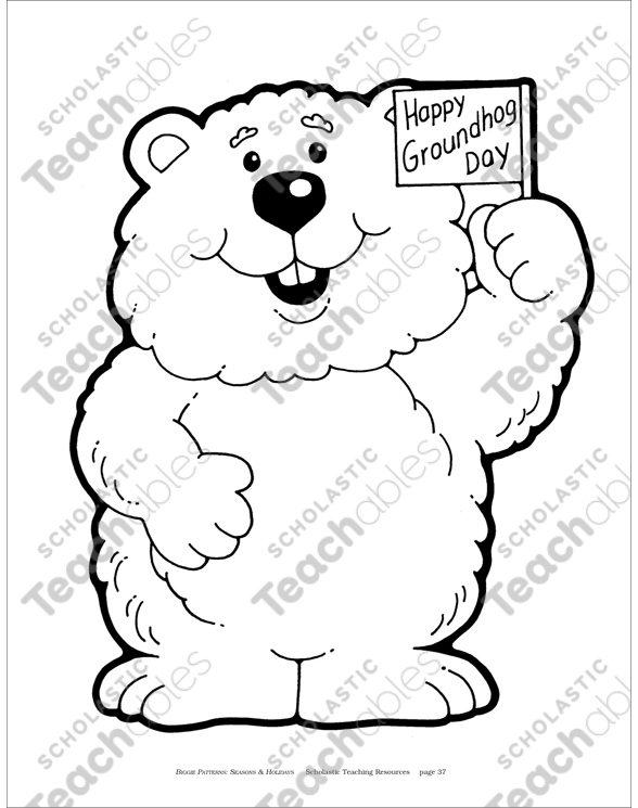 160 Groundhog Day Coloring Pages: Free Printables for a Fun Day 4