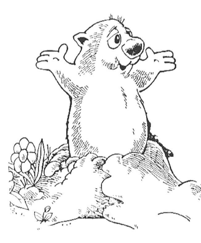 160 Groundhog Day Coloring Pages: Free Printables for a Fun Day 42