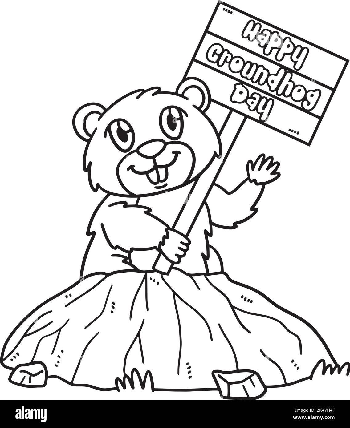 160 Groundhog Day Coloring Pages: Free Printables for a Fun Day 46