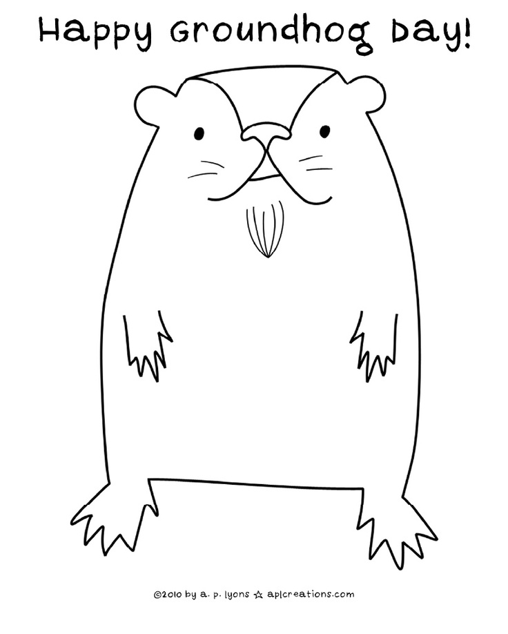 160 Groundhog Day Coloring Pages: Free Printables for a Fun Day 5