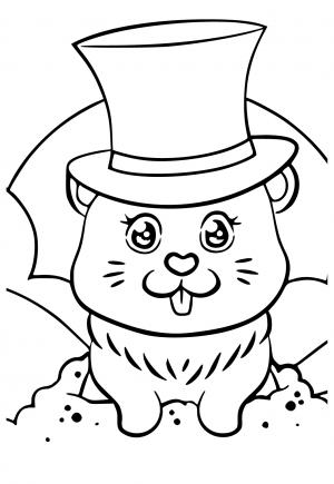 160 Groundhog Day Coloring Pages: Free Printables for a Fun Day 62