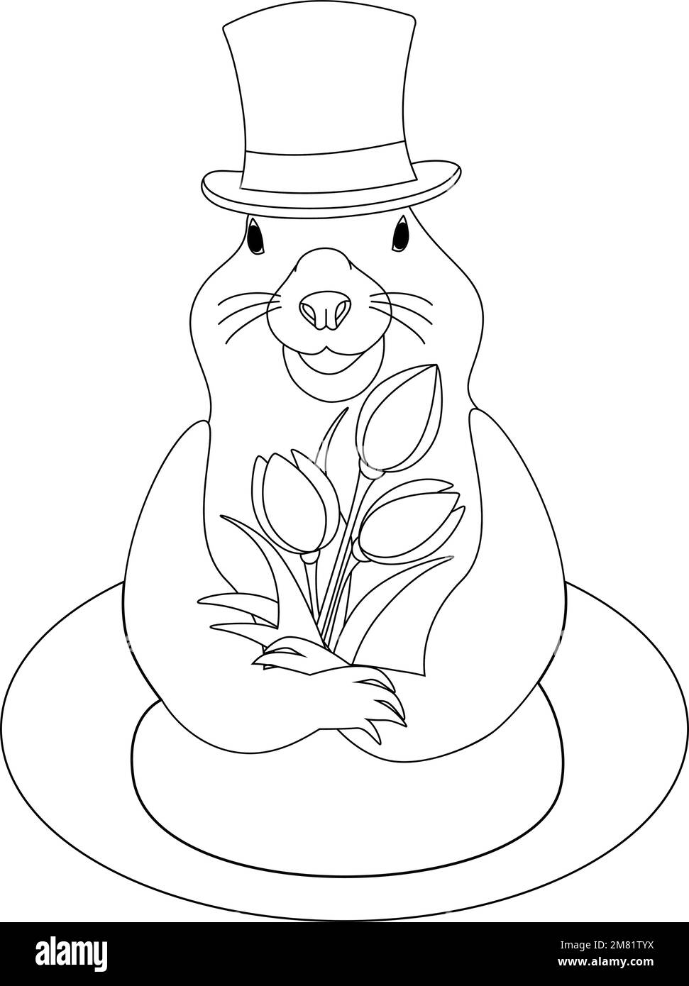 160 Groundhog Day Coloring Pages: Free Printables for a Fun Day 68