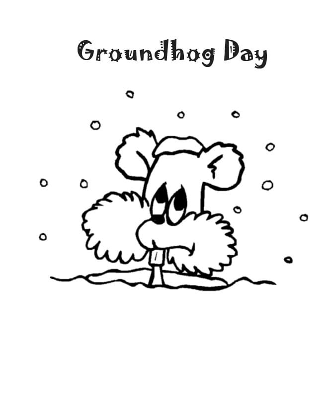 160 Groundhog Day Coloring Pages: Free Printables for a Fun Day 73