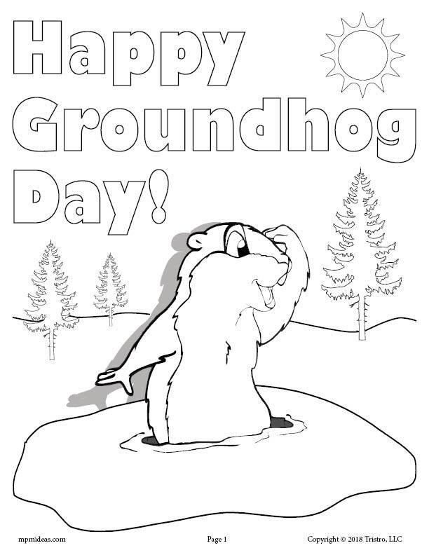 160 Groundhog Day Coloring Pages: Free Printables for a Fun Day 84