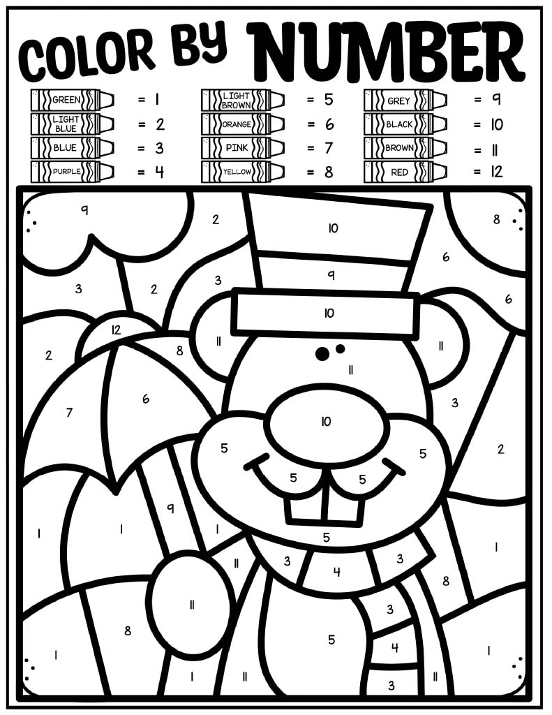 160 Groundhog Day Coloring Pages: Free Printables for a Fun Day 87