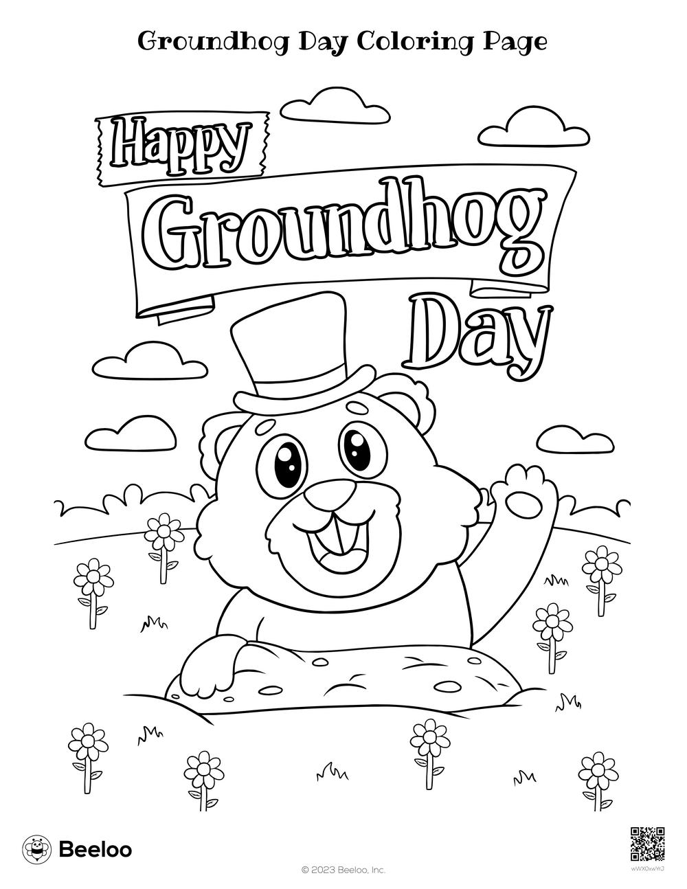 160 Groundhog Day Coloring Pages: Free Printables for a Fun Day 90