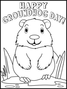 160 Groundhog Day Coloring Pages: Free Printables for a Fun Day 93