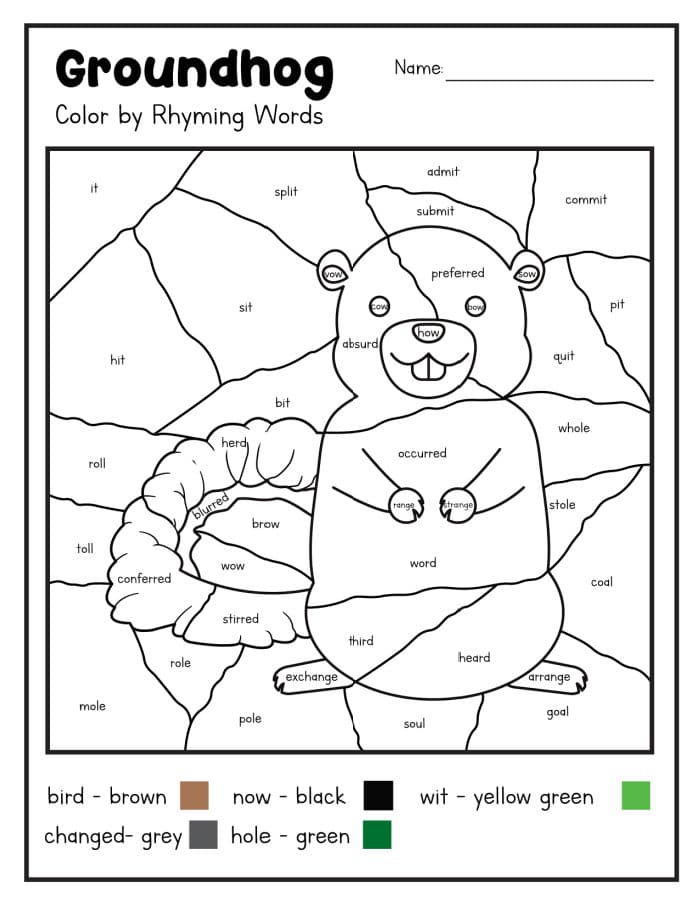 160 Groundhog Day Coloring Pages: Free Printables for a Fun Day 94