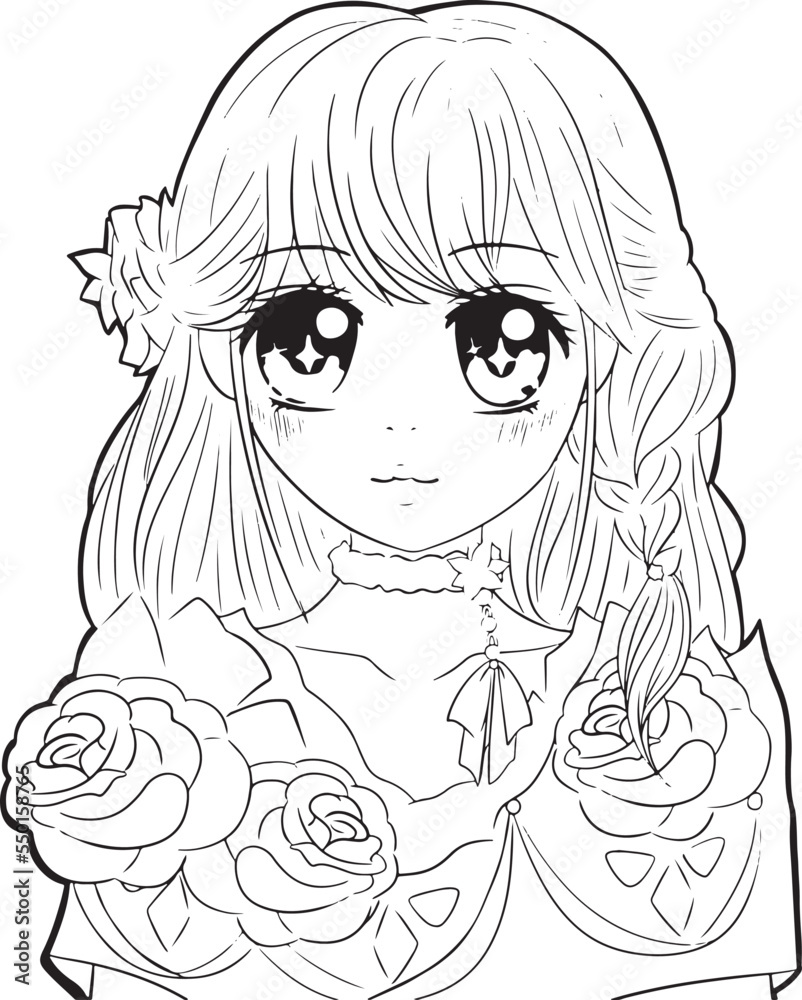 180+ Anime Coloring Pages: Dive into the World of Anime 136