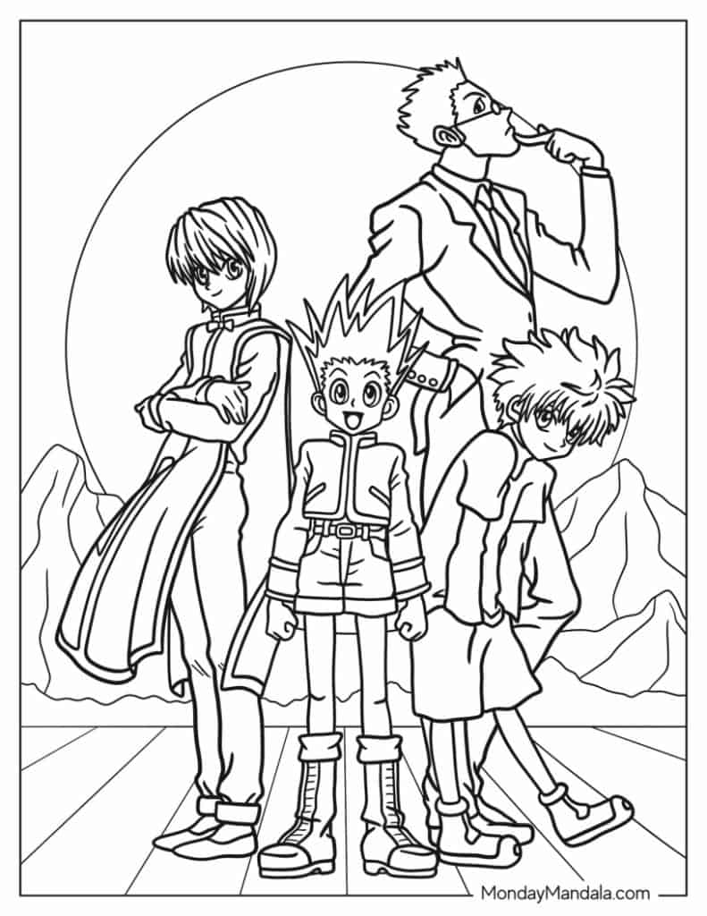 180+ Anime Coloring Pages: Dive into the World of Anime 168