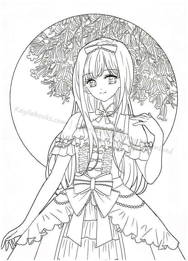 180+ Anime Coloring Pages: Dive into the World of Anime 75