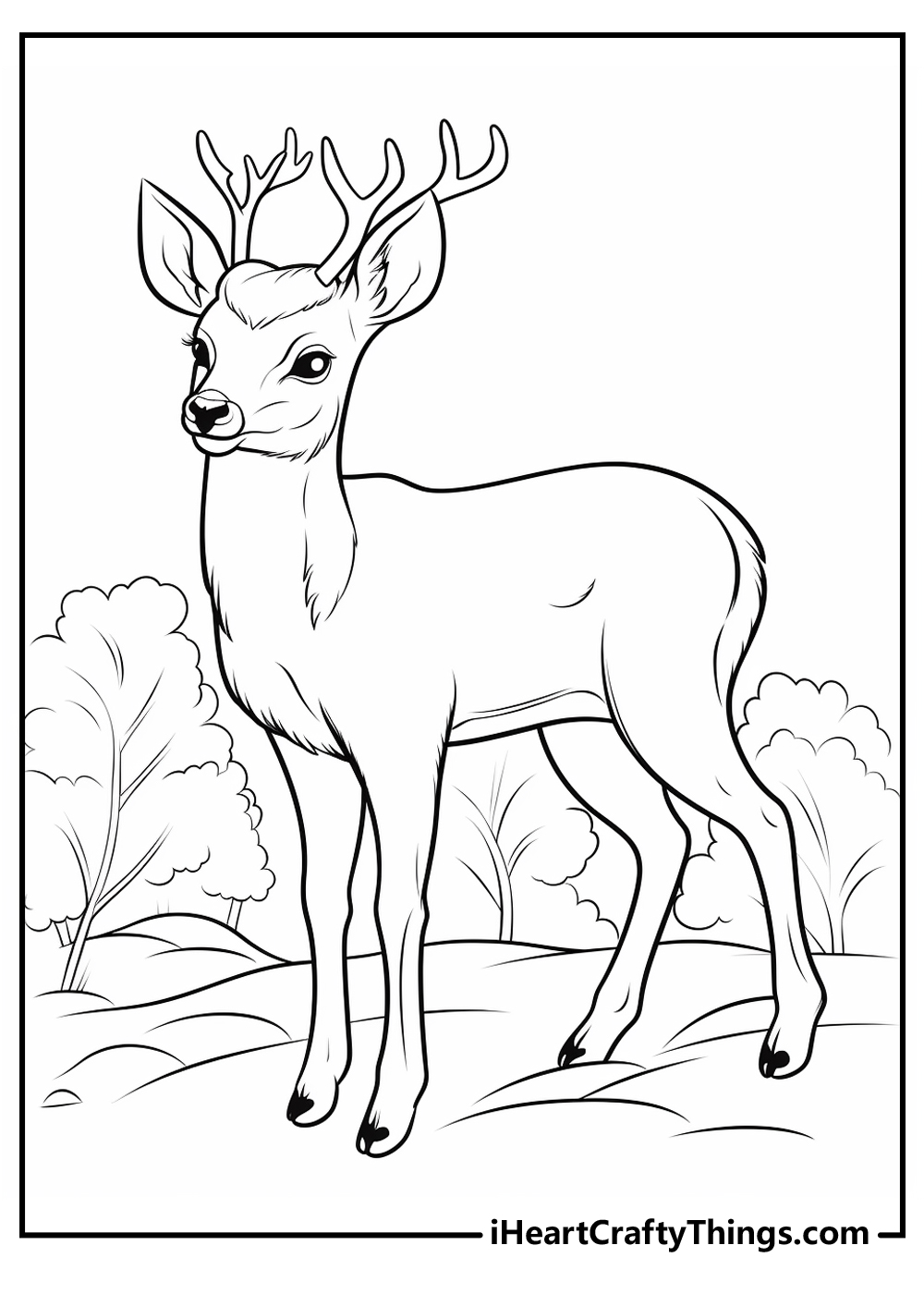 200+ Deer Coloring Pages for Adults: Explore Your Creativity 103