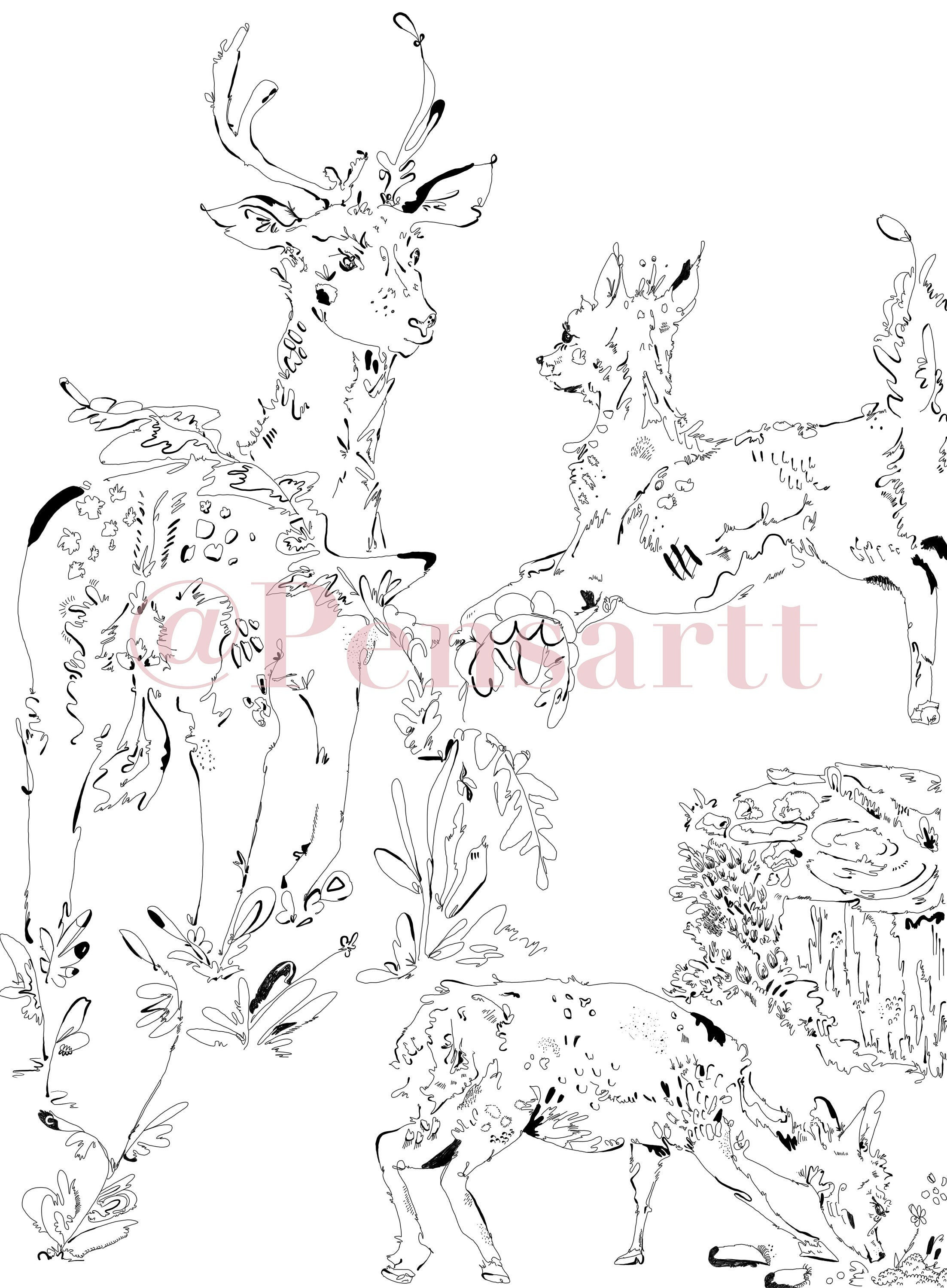 200+ Deer Coloring Pages for Adults: Explore Your Creativity 110