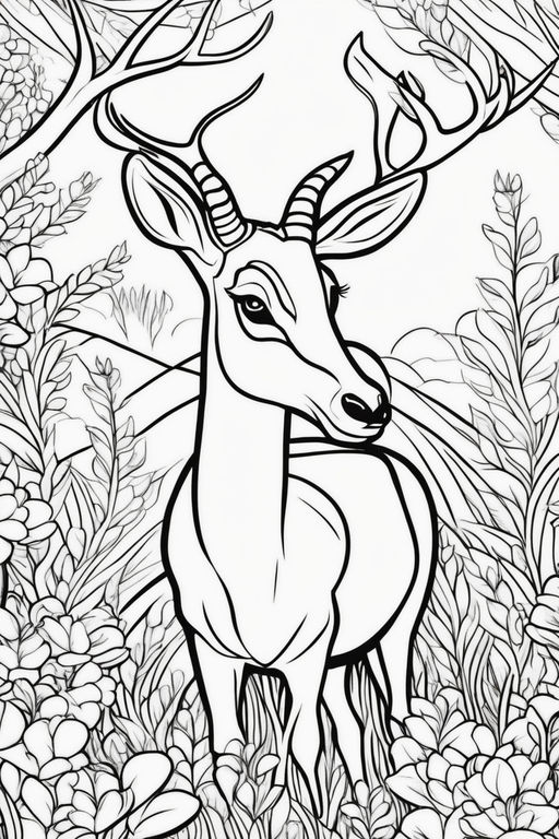 200+ Deer Coloring Pages for Adults: Explore Your Creativity 118