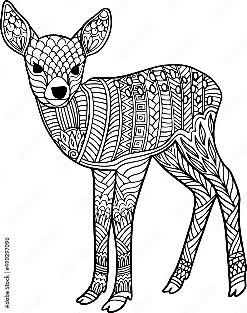 200+ Deer Coloring Pages for Adults: Explore Your Creativity 13