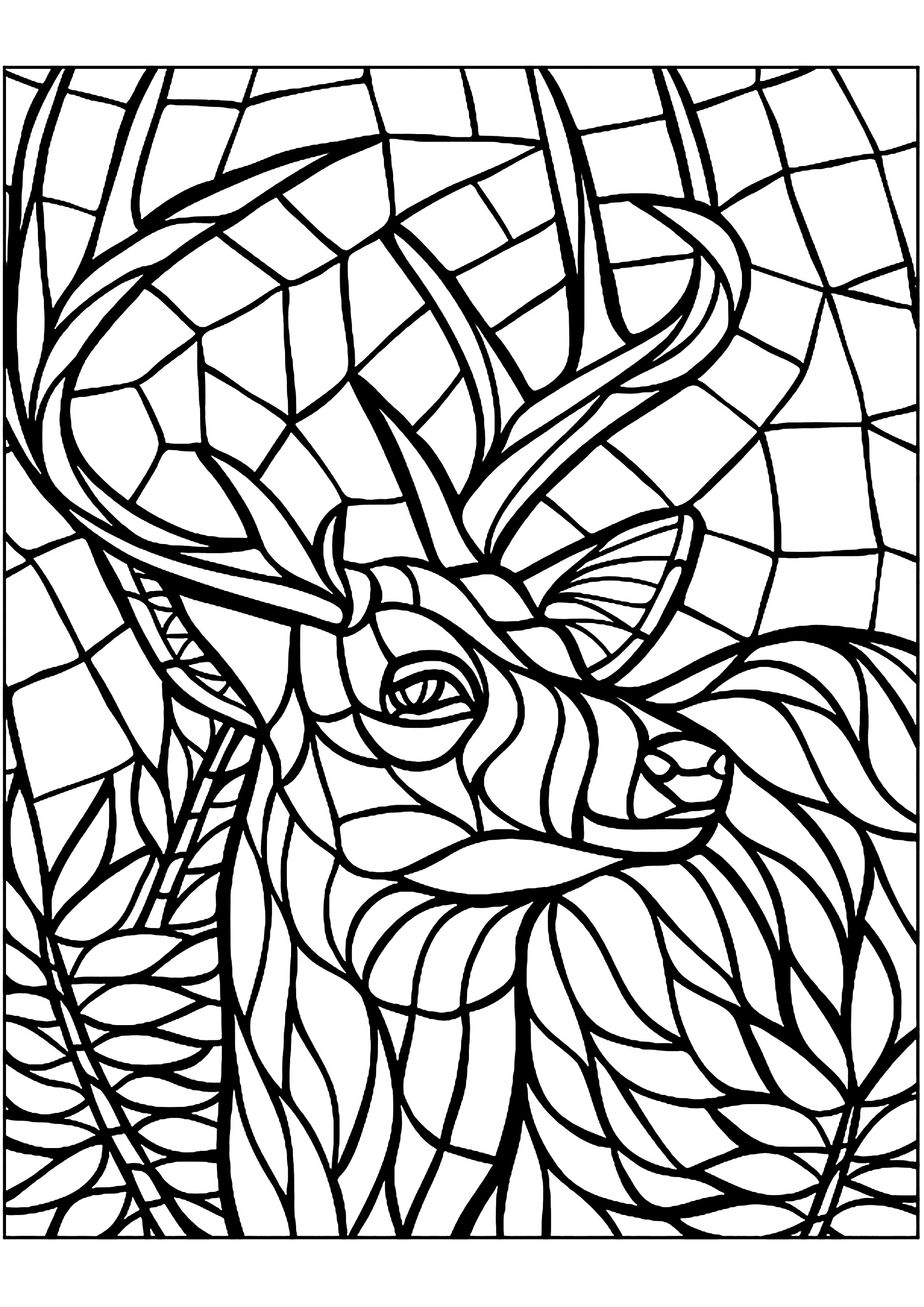 200+ Deer Coloring Pages for Adults: Explore Your Creativity 134