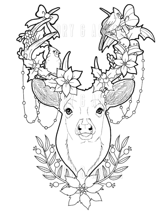 200+ Deer Coloring Pages for Adults: Explore Your Creativity 166