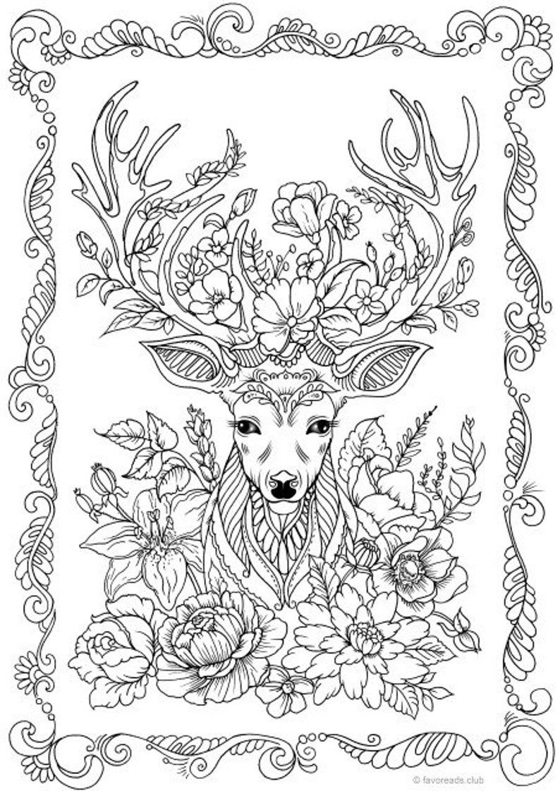 200+ Deer Coloring Pages for Adults: Explore Your Creativity 167