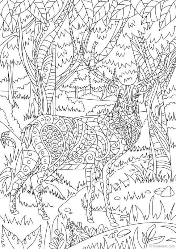 200+ Deer Coloring Pages for Adults: Explore Your Creativity 168