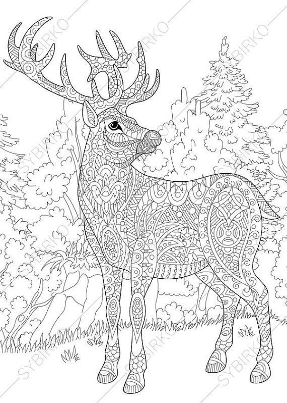 200+ Deer Coloring Pages for Adults: Explore Your Creativity 169