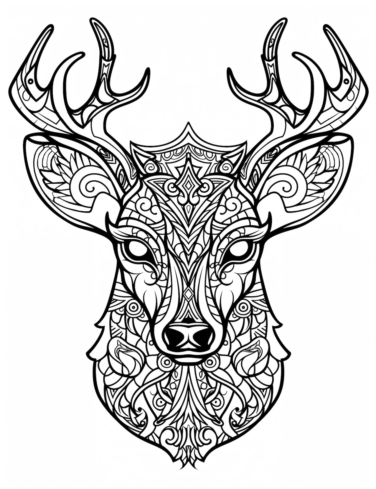 200+ Deer Coloring Pages for Adults: Explore Your Creativity 170