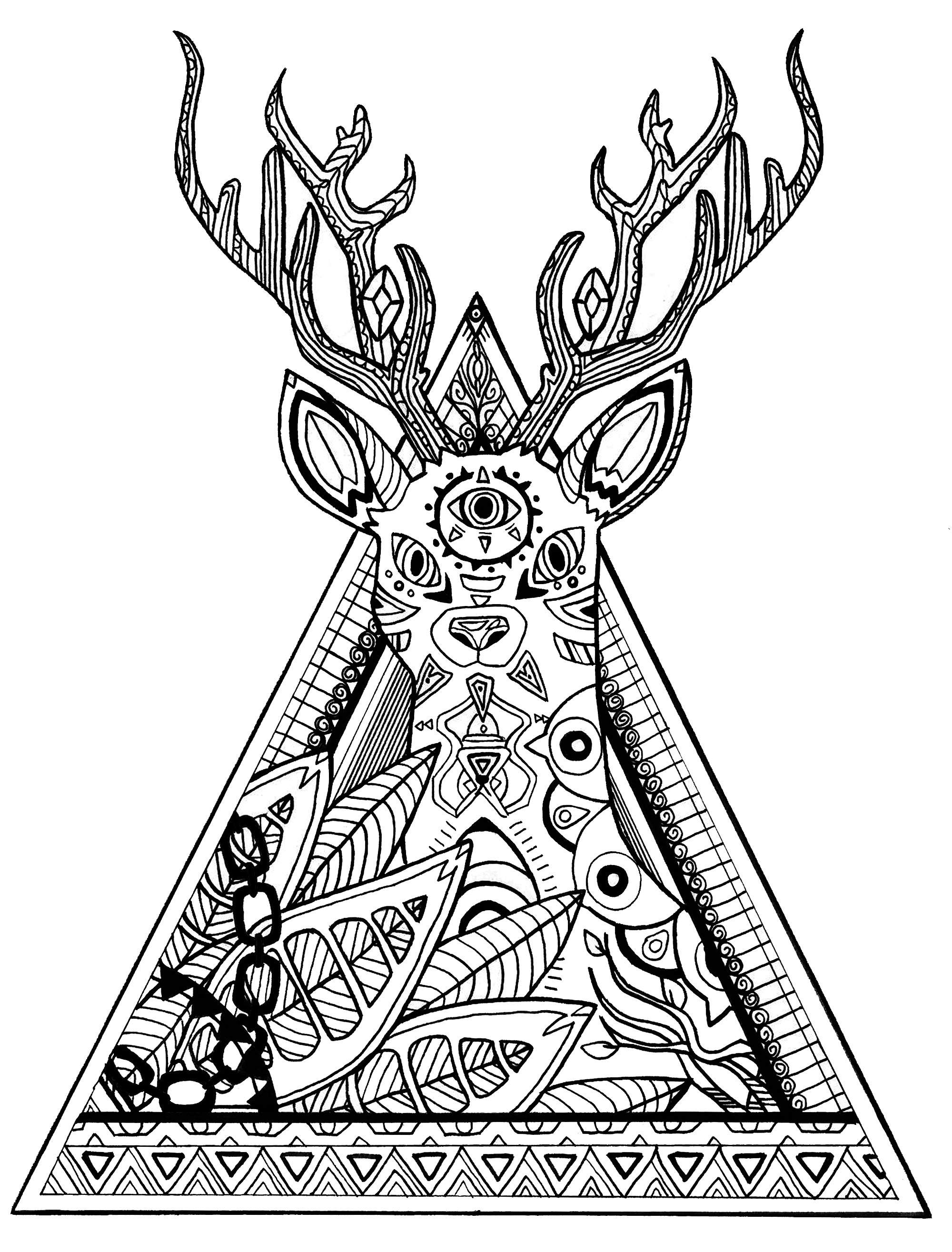 200+ Deer Coloring Pages for Adults: Explore Your Creativity 179