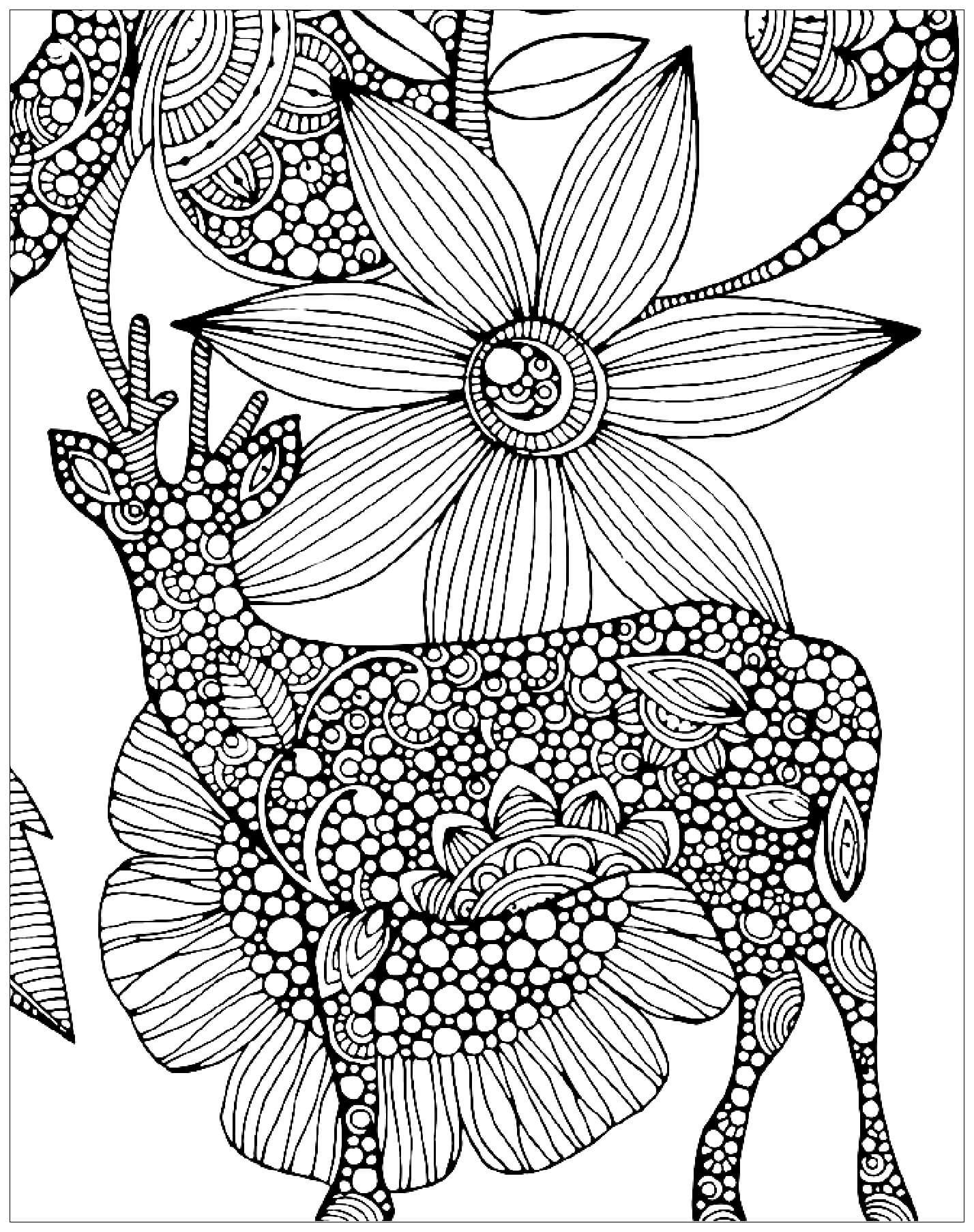 200+ Deer Coloring Pages for Adults: Explore Your Creativity 184