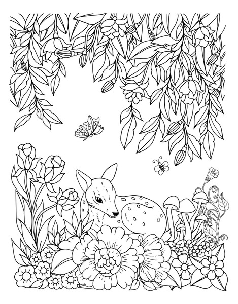 200+ Deer Coloring Pages for Adults: Explore Your Creativity 188
